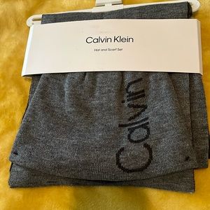 Calvin Klein Hat and Scarf Set